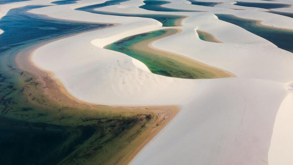 As dunas dos Lençóis Maranhenses