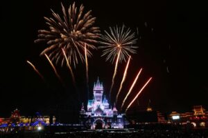 Fogos de artifício no Walt Disney World, em Orlando