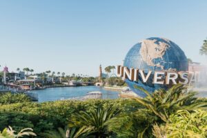 Vista do Globo da Universal, em Orlando